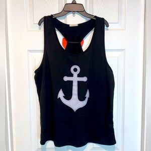 12PM by Mon Ami boutique Anchor Tank Top. Size L